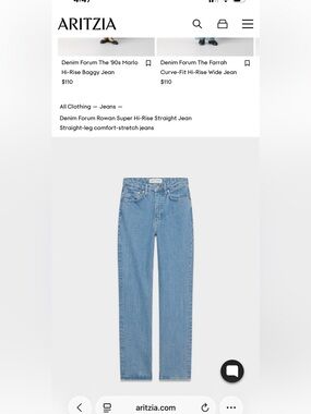 Denim Forum Rowan Super HR Straight Jean